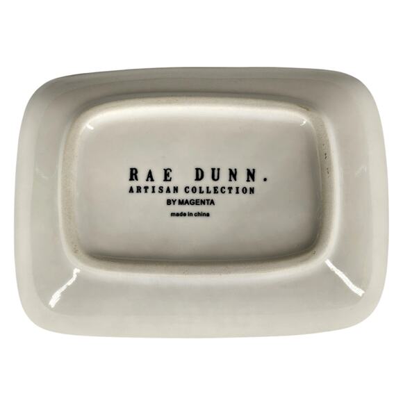 RAE DUNN GLAMOUR RED LIPSTICK TRAY CERAMIC SOAP DISH TRINKET PLATE - Picture 2 of 6